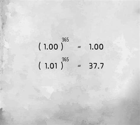 1^365 vs 1.01^365|People's Daily: The Difference of Just A Little More Effort .